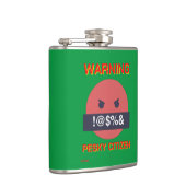 おもしろい人警告を怒らせる フラスク (右)