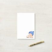 おもしろい付箋とハッピースリープベビー ポストイット (デスク上)