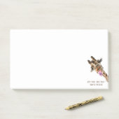 おもしろい付箋よくはしゃぐキリンカスタム文字 ポストイット (デスク)