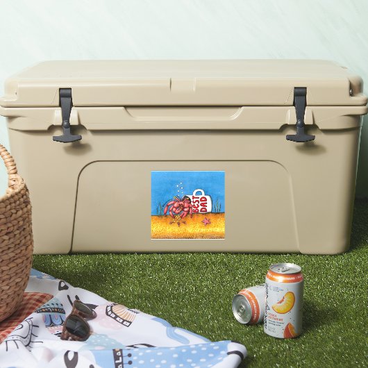 おもしろい仙人カニ父の日最高のパパ シール (クーラー)