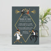 おもしろい任意の大事な行事ローアリング20のパーティの招待状 招待状 (スタンド正面)