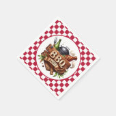 おもしろい任意の目的BBQパーティー スタンダードカクテルナプキン (角)