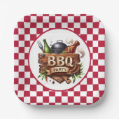 おもしろい任意の目的BBQパーティー ペーパープレート (正面)