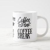 おもしろい休憩のサイズ超過 ジャンボコーヒーマグカップ (右)