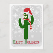 おもしろい休日サボテン シーズンポストカード (正面)