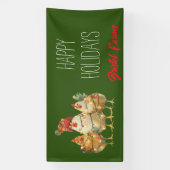 おもしろい休日チキンカスタマイズ 横断幕 (縦)