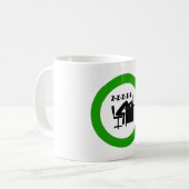 おもしろい会社員は机で寝ている コーヒーマグカップ (正面左)