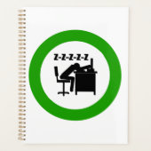 おもしろい会社員は机で寝ている プランナー手帳 (正面)