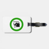 おもしろい会社員は机で寝ている ラゲッジタグ (裏面横)