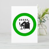 おもしろい会社員は机で寝ている 招待状