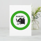 おもしろい会社員は机で寝ている 招待状 (スタンド正面)