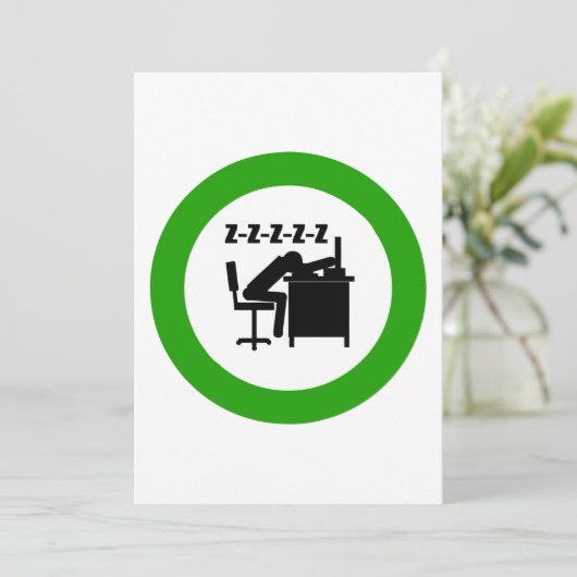 おもしろい会社員は机で寝ている 招待状 (スタンド正面)