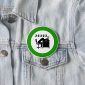 おもしろい会社員は机で寝ている 缶バッジ (インサイチュ)