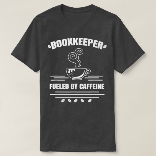 おもしろい会計コーヒー会計士Cpa簿記係 Tシャツ (デザイン正面)