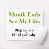 おもしろい会計ライフ引用文 – 月末 マウスパッド (マウス)
