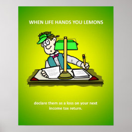 おもしろい会計所得税アドバイス ポスター