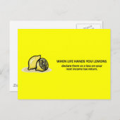 おもしろい会計所得税アドバイス ポストカード (正面/裏面)