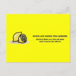 おもしろい会計所得税アドバイス ポストカード