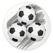 おもしろい伝統的三白黒 セラミックノブ (正面)