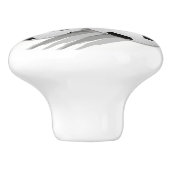 おもしろい伝統的三白黒 セラミックノブ (側面)