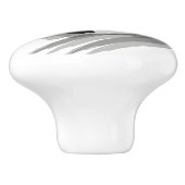 おもしろい伝統的白黒サッカーボールスクイグル セラミックノブ (側面)