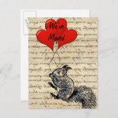 おもしろい住所変更 案内ポストカード (正面/裏面)