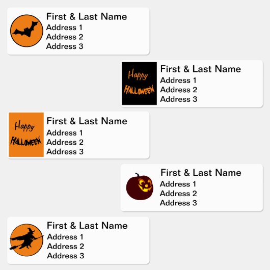おもしろい住所 シール – ハロウィーン (グループ)