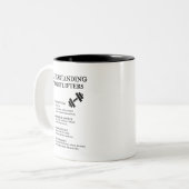 おもしろい体育の定義 ツートーンマグカップ (正面左)