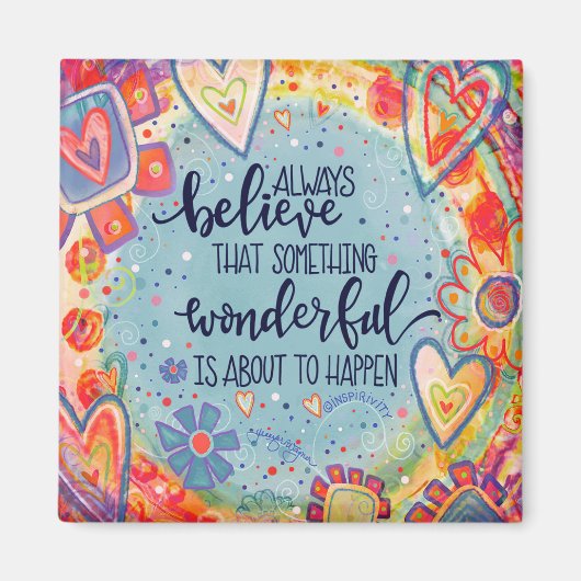 おもしろい何か素晴らしいフローラ吸光磁石 マグネット (正面)