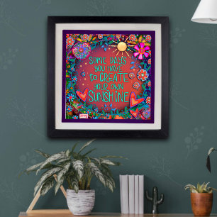 おもしろい作成Your Sunshine引用文インスピリシティポスター ポスター