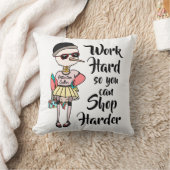 おもしろい作業懸命感動的で懸命を購入 クッション (ブランケット)