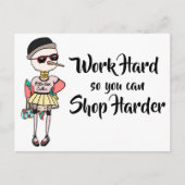 おもしろい作業懸命感動的で懸命を購入 ポストカード (正面)