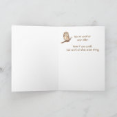 おもしろい侮辱誕生日カード カード (内部)