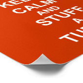 おもしろい保のChristmas Calmと物A Turkeyポスター ポスター (角)