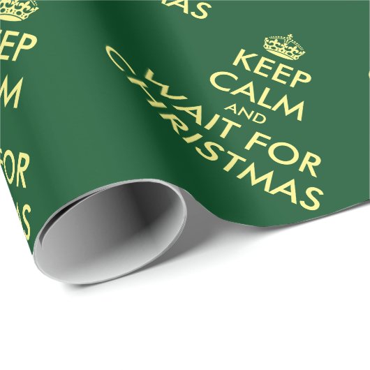 おもしろい保は静かにクリスマスを待ユーモアのあるつ ラッピングペーパー (ロールコーナー)