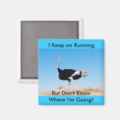 おもしろい保オンオランニングストリッチ マグネット (正面/裏面)