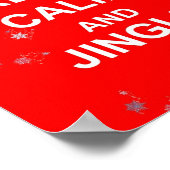 おもしろい保ス・カルム&ジングル・オン・ポスタープリント ポスター (角)