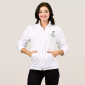 おもしろい保穏やかな馬フリースジップジョガー Tシャツ (正面フル)