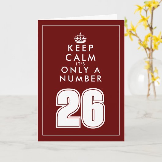 おもしろい保誕生日26番目のミームカーカスタムド カード (黄色い花)