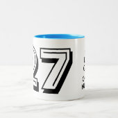 おもしろい保静かなミーム27th誕生日コーヒーマグのギフト ツートーンマグカップ (中央)