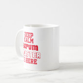 おもしろい保Calm Scrum Masterが来た コーヒーマグカップ (正面左)