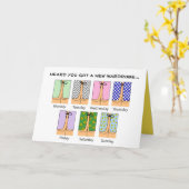 おもしろい健康なカード病院のワードローブの漫画をすぐに得て下さい カード (黄色い花)