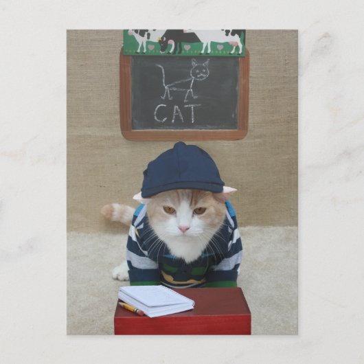 おもしろい先生から親はがき ポストカード (正面)