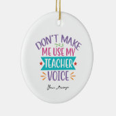 おもしろい先生の声を使わせない セラミックオーナメント (右)