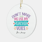おもしろい先生の声を使わせない セラミックオーナメント (左)