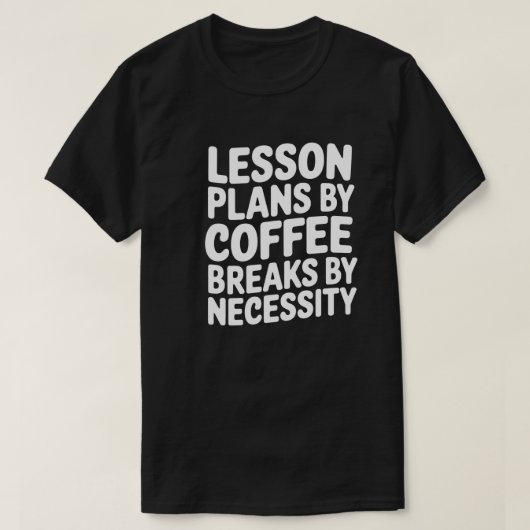 おもしろい先生コーヒー引用文 Tシャツ (デザイン正面)