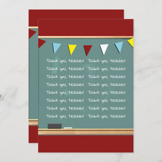 おもしろい先生サンキューカード サンキューカード (正面/裏面)
