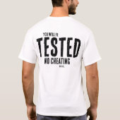 おもしろい先生テスト対象ことわざ Tシャツ (裏面)