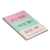 おもしろい先生パーソナライズされたスパイラルフォトノート ノートブック (右側)