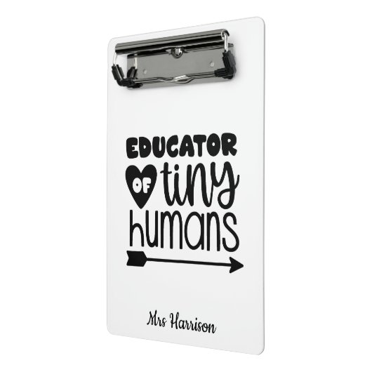 おもしろい先生パーソナライズされた品 ミニクリップボード (アングル2)
